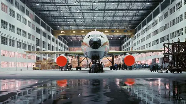 Airbus A300 in the hangar